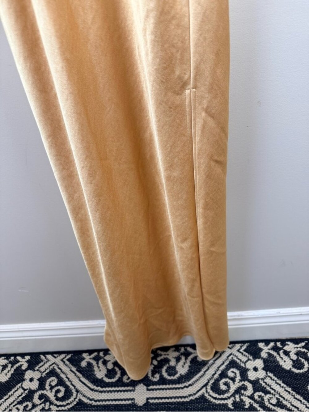 Bec & Bridge Hazel Cutout Satin Maxi Dress in a wheat color. 4 - Picture 9 of 16